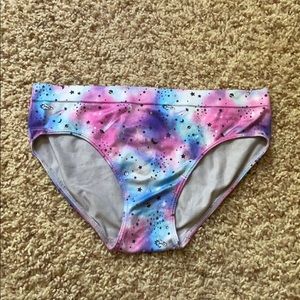 Galaxy patterned bikini styled underwear